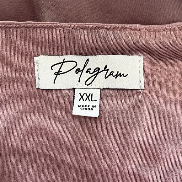 Polagram Shimmer Tiered Wrap Maxi Dress Size XXL Lavender Fairy Festive Event - Picture 6 of 8